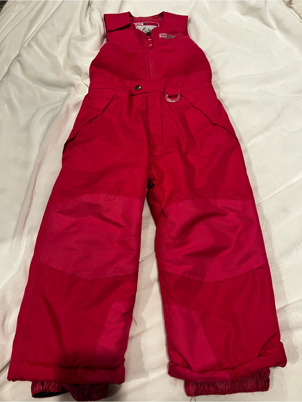 32 Degrees Hot Pink Girls Snow Bib Overalls